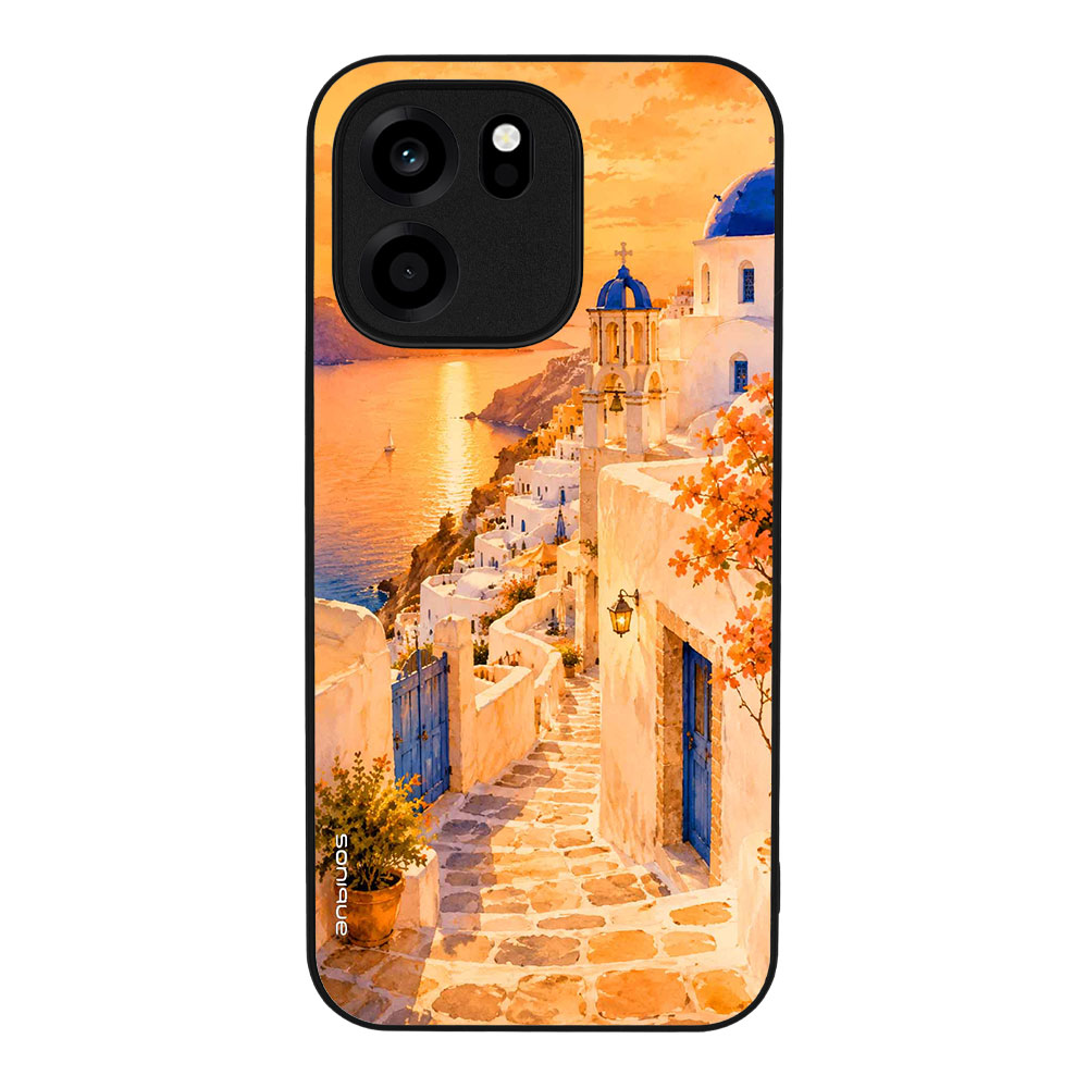 Θήκη Sonique Greek Island Muse  Series για OnePlus Nord CE 6 5G Ηλιοβασίλεμα στην Οία