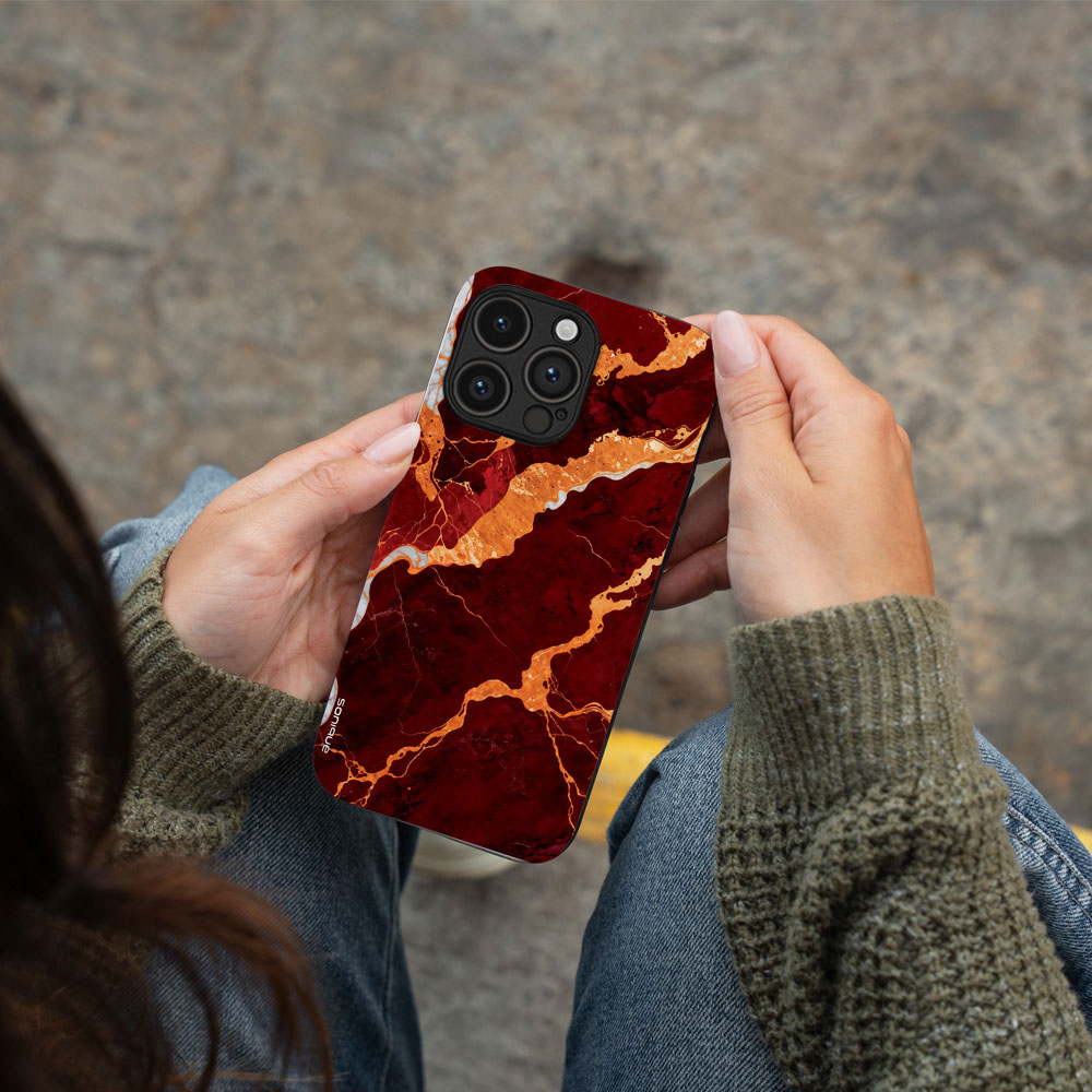 Θήκη Sonique Marble Series για OnePlus Nord 6 5G Κόκκινο