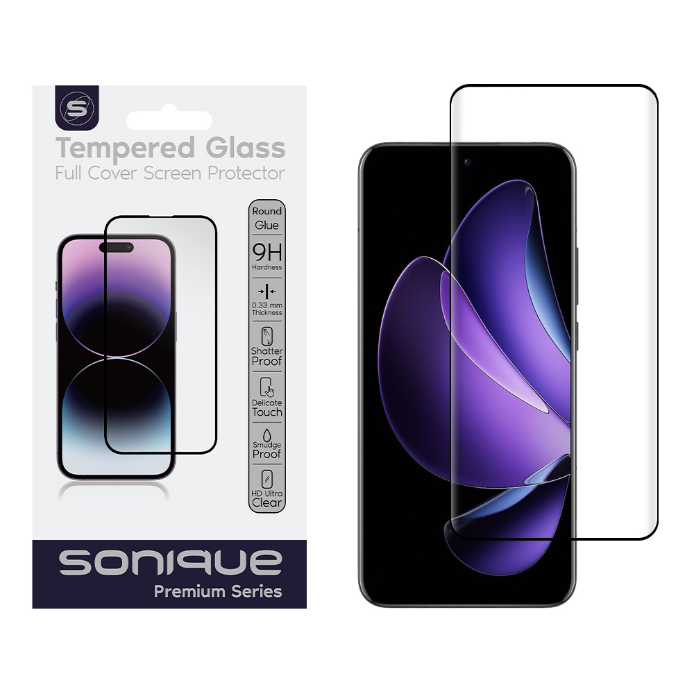 Curvy Glass Sonique Premium Series HD Full Cover 9H Oppo Reno13 Pro 5G Μαύρο