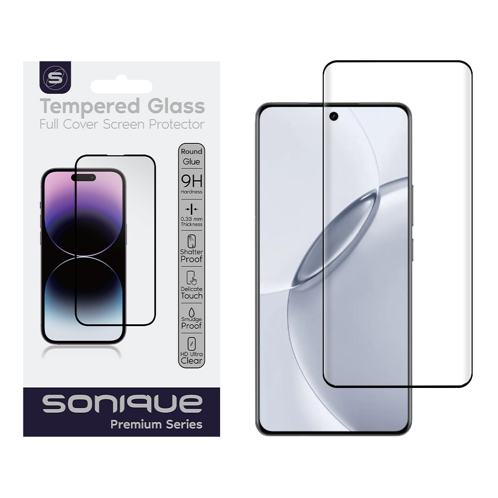 Curvy Glass Sonique Premium Series HD Full Cover 9H Realme Realme 16 Pro Plus Μαύρο