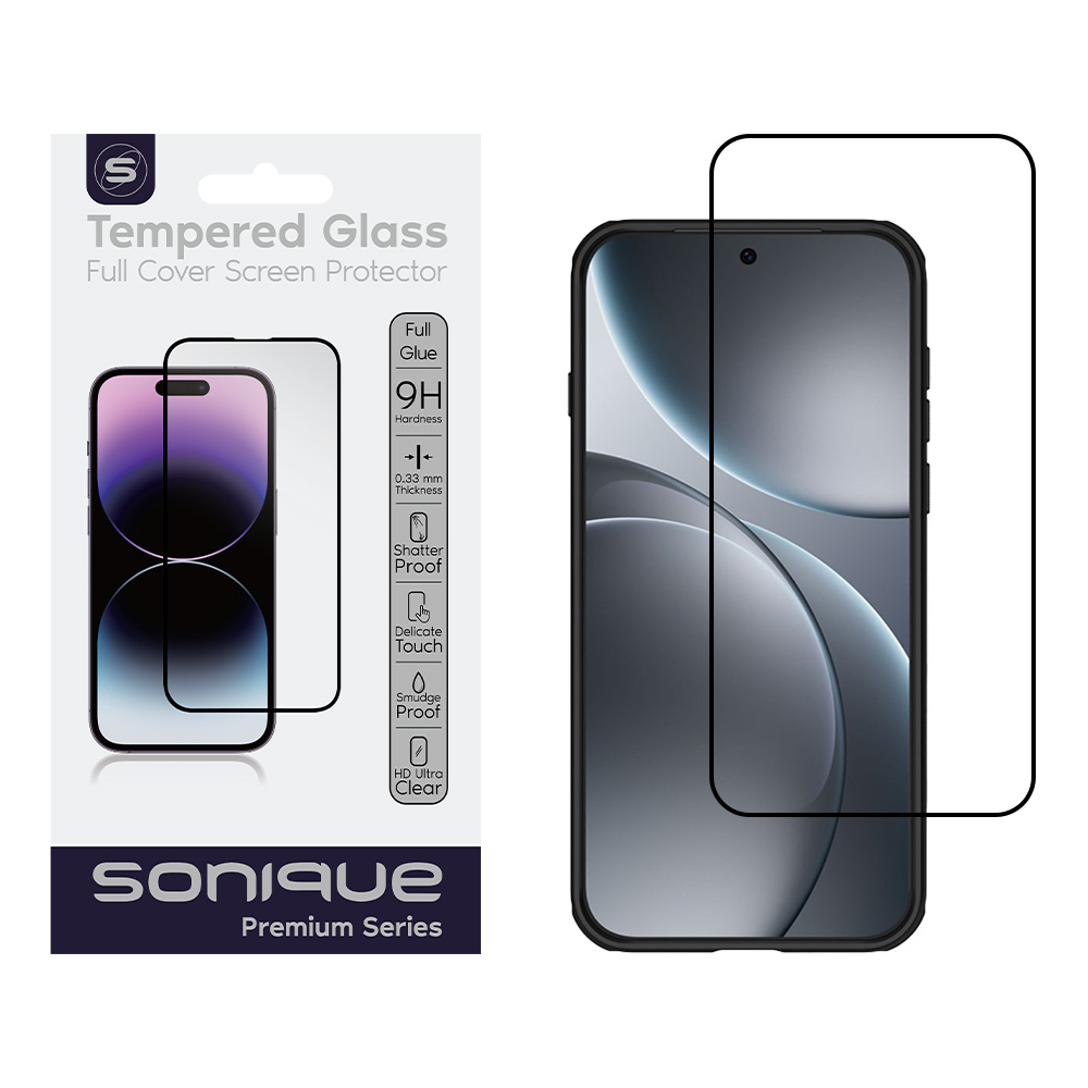 Hardy Glass Sonique Premium Series HD Full Cover 9H Oppo Oppo Find X9 5G Μαύρο