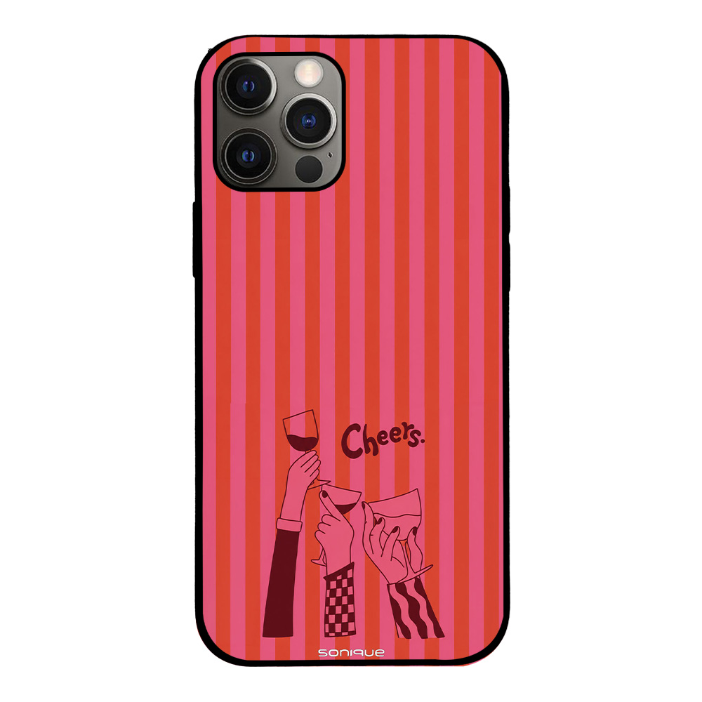 Θήκη Sonique Stripe Stories Series για Apple iPhone 12 / iPhone 12 Pro Cheers