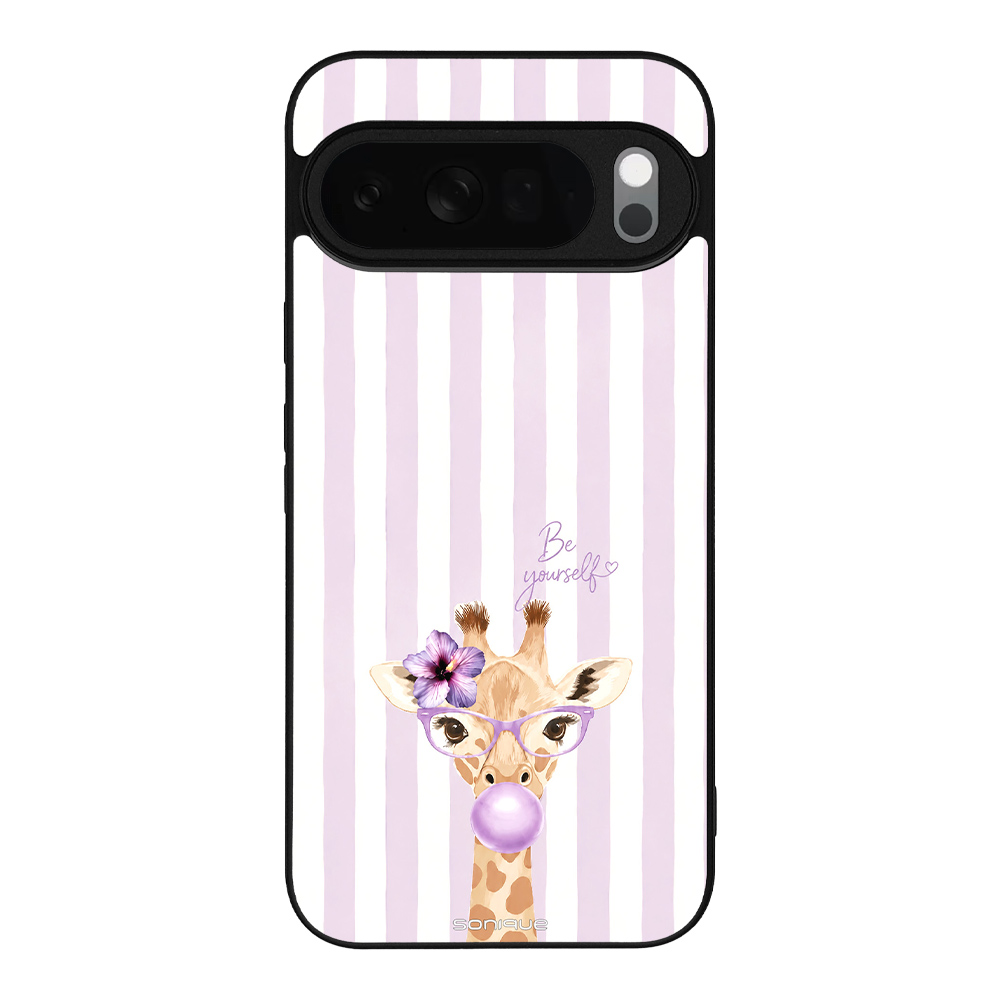 Θήκη Sonique Stripe Stories Series για Google Pixel 10 Pro XL 5G Λιλά- Καμηλοπάρδαλη με Τσιχλόφουσκα