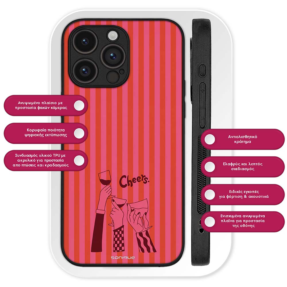 Θήκη Sonique Stripe Stories Series για Google Pixel 10 Pro XL 5G Cheers