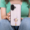 Θήκη Sonique Stripe Stories Series για Google Pixel 9 5G Λιλά- Καμηλοπάρδαλη με Τσιχλόφουσκα