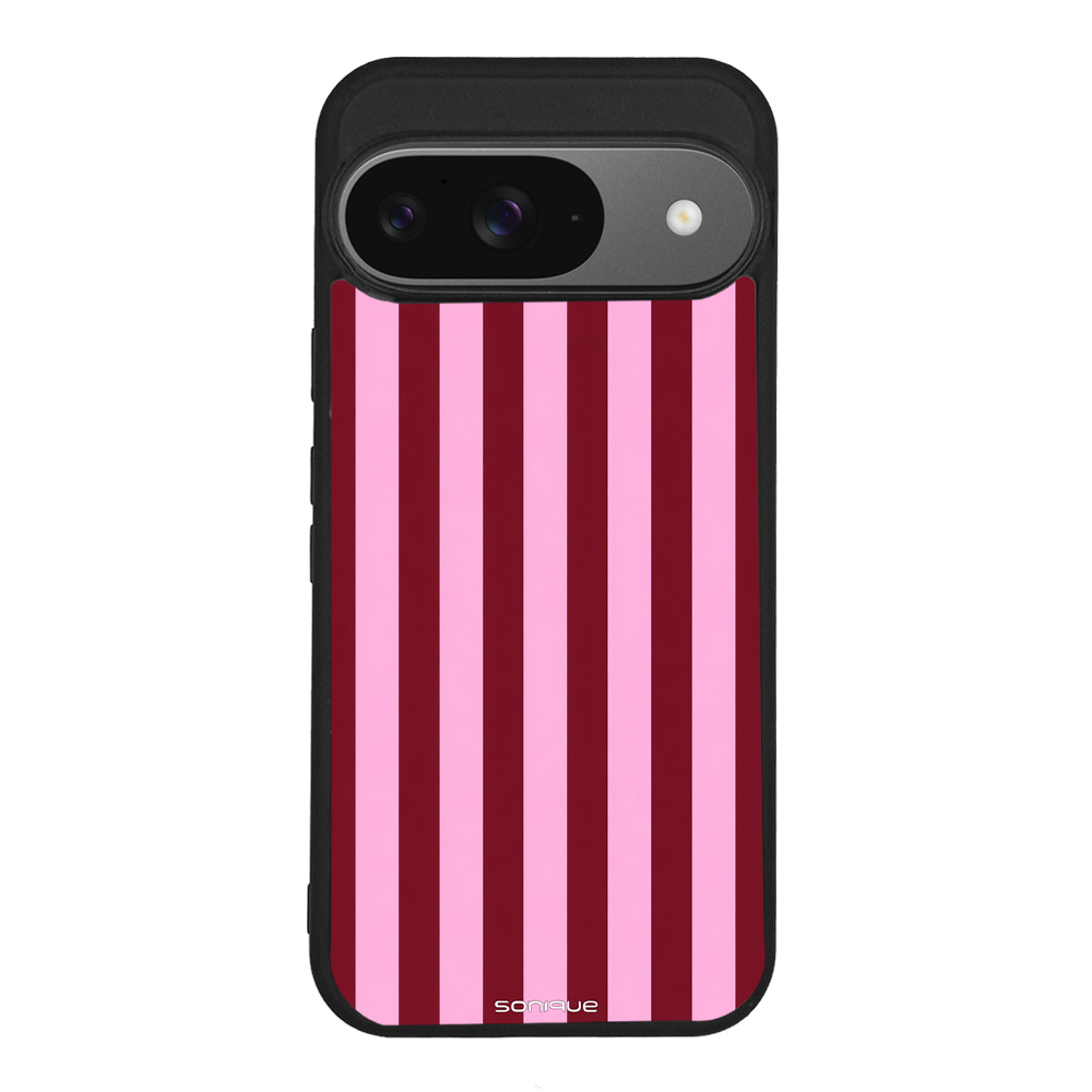 Θήκη Sonique Stripe Stories Series για Google Pixel 9 5G Ρίγες Ροζ – Κόκκινο