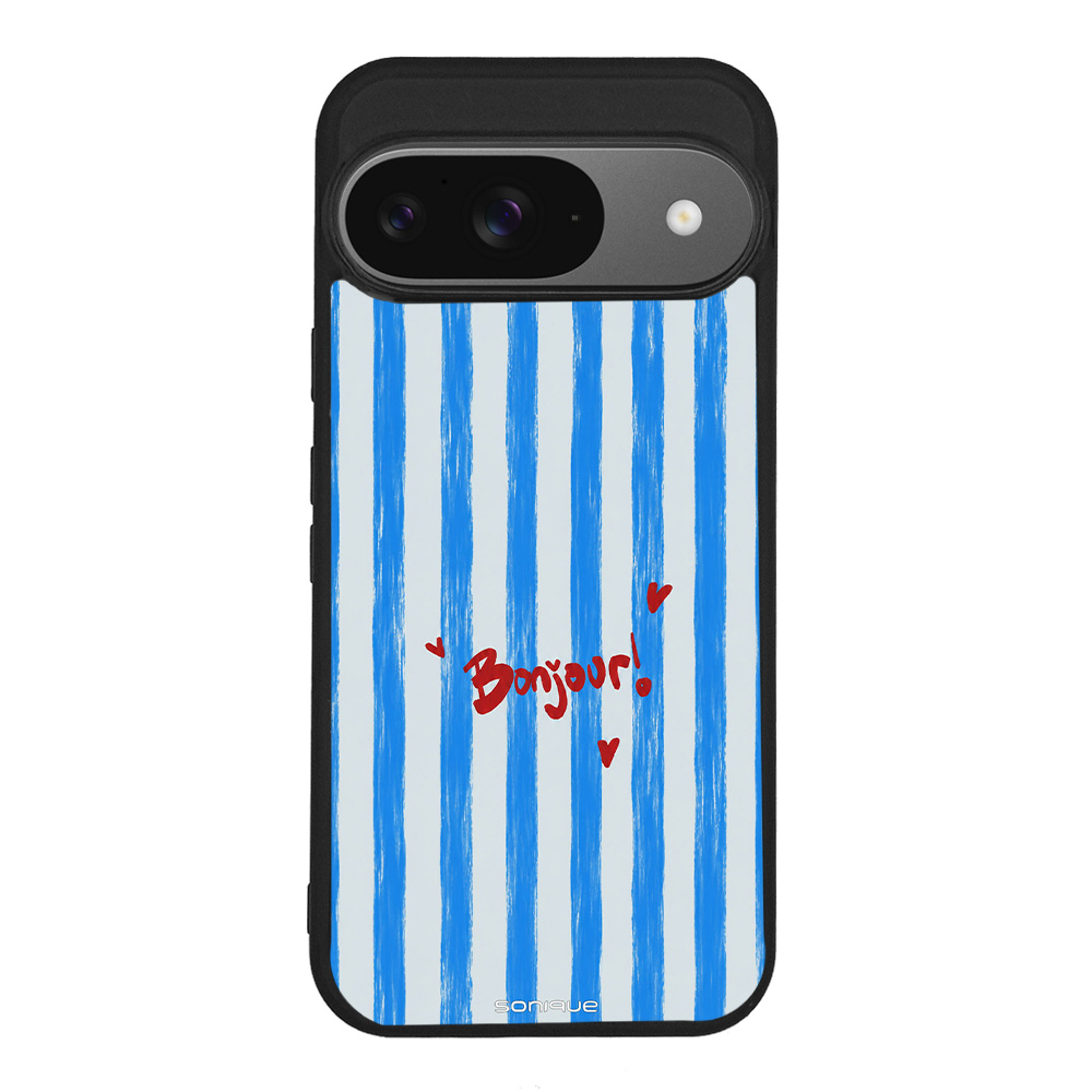 Θήκη Sonique Stripe Stories Series για Google Pixel 9 5G Bonjour Blue