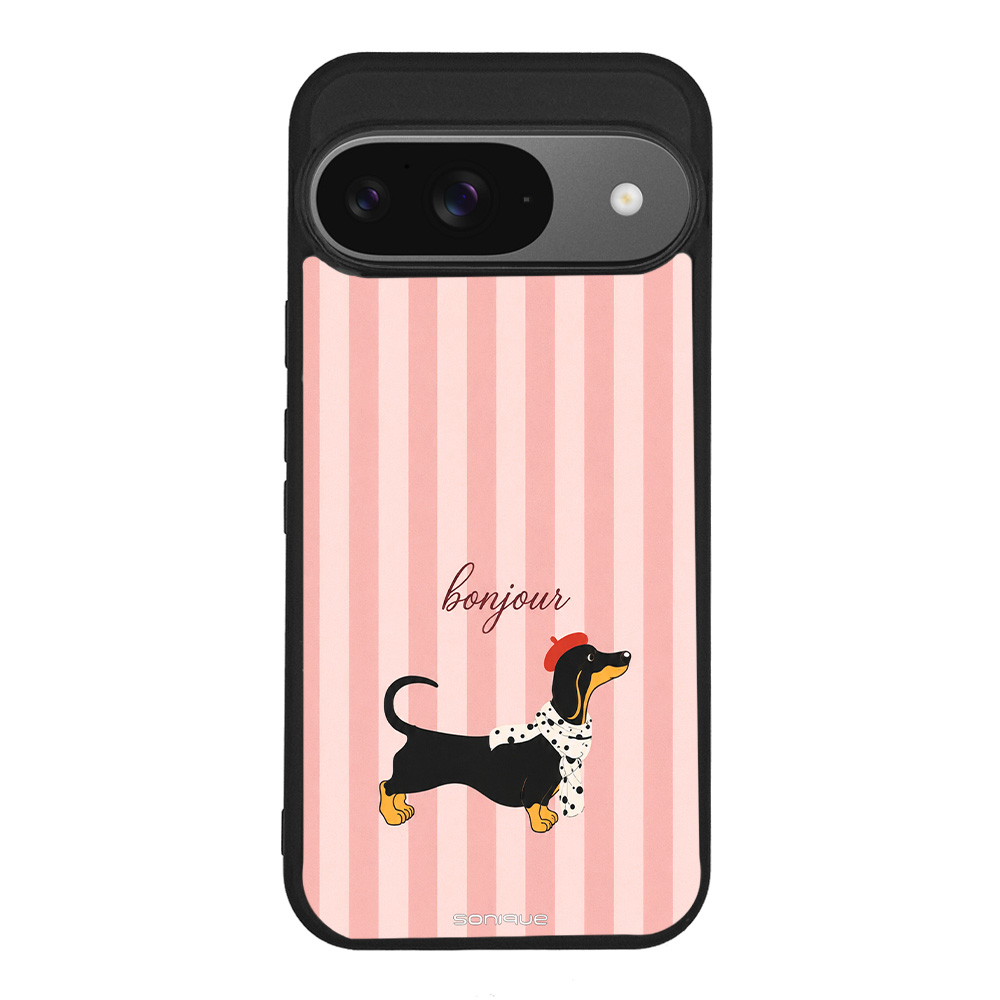 Θήκη Sonique Stripe Stories Series για Google Pixel 9 5G Bonjour Puppy