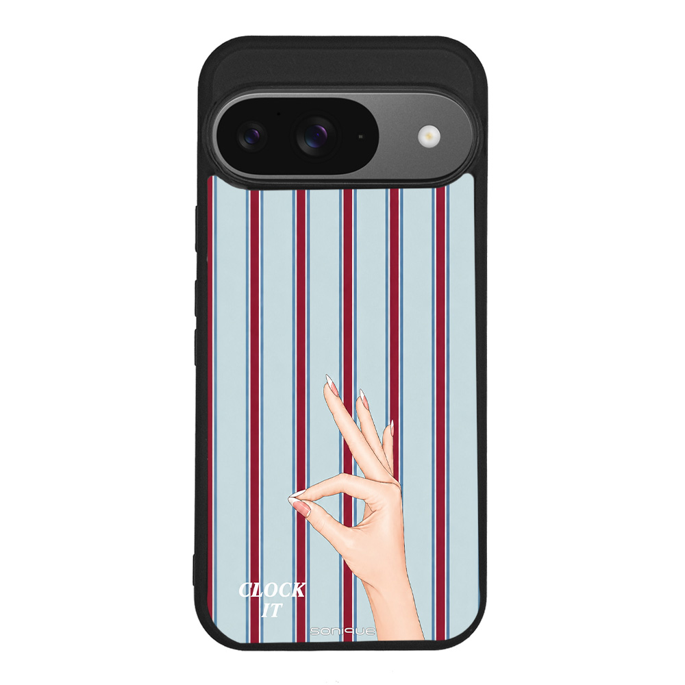 Θήκη Sonique Stripe Stories Series για Google Pixel 9 5G Clock It
