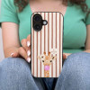 Θήκη Sonique Stripe Stories Series για Huawei Mate 20 Lite Καφέ - Καμηλοπάρδαλη με Τσιχλόφουσκα