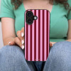 Θήκη Sonique Stripe Stories Series για Huawei Mate 20 Lite Ρίγες Ροζ – Κόκκινο