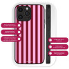 Θήκη Sonique Stripe Stories Series για Huawei Mate 20 Lite Ρίγες Ροζ – Κόκκινο