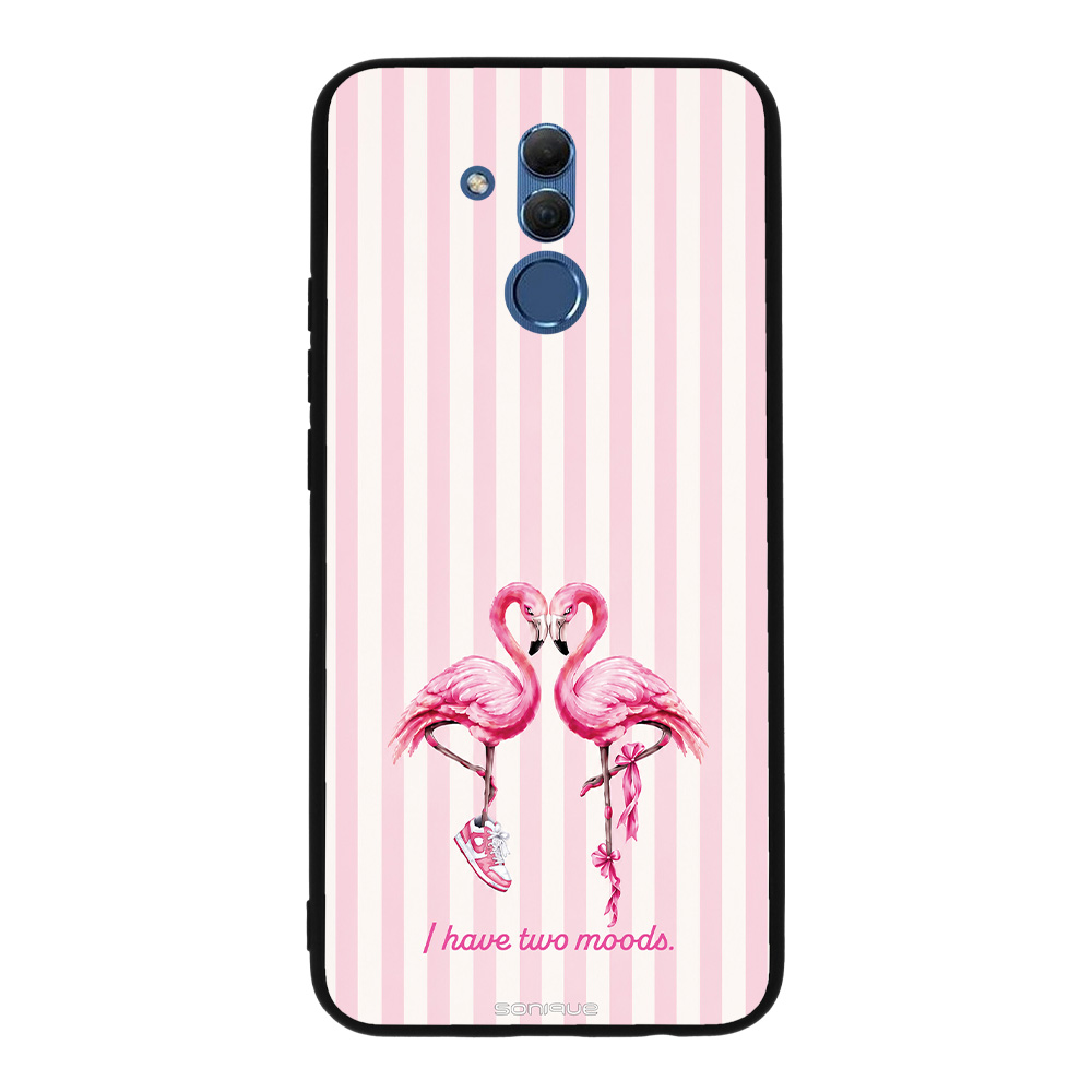 Θήκη Sonique Stripe Stories Series για Huawei Mate 20 Lite Φλαμίνγκο