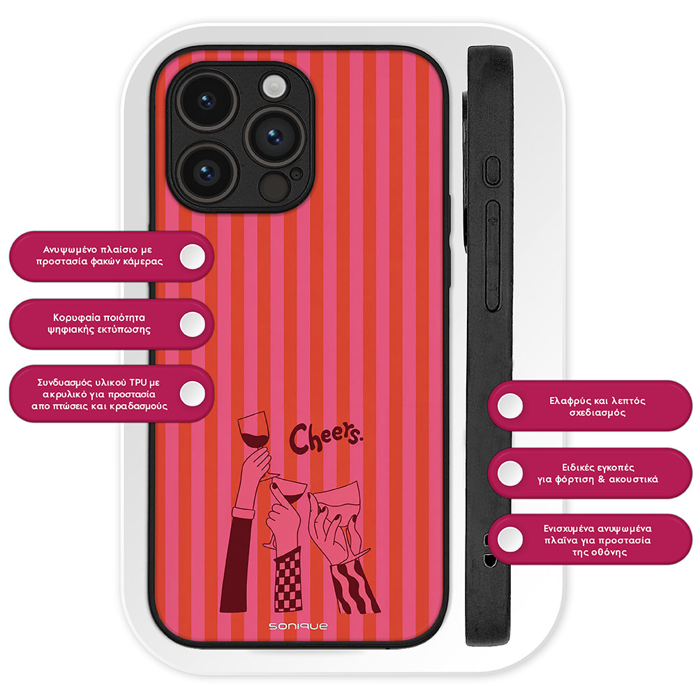Θήκη Sonique Stripe Stories Series για Huawei Mate 20 Lite Cheers