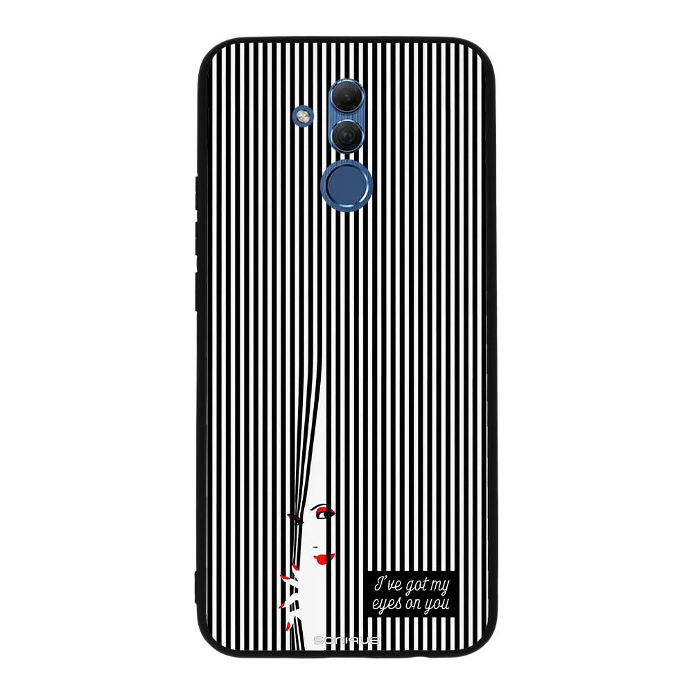 Θήκη Sonique Stripe Stories Series για Huawei Mate 20 Lite Eye on You – Μαύρο