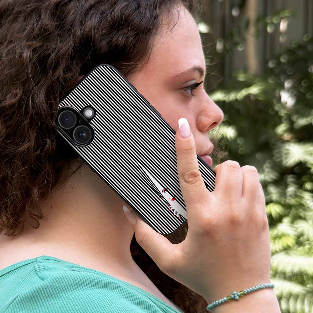 Θήκη Sonique Stripe Stories Series για Huawei Mate 20 Lite Eye on You – Μαύρο