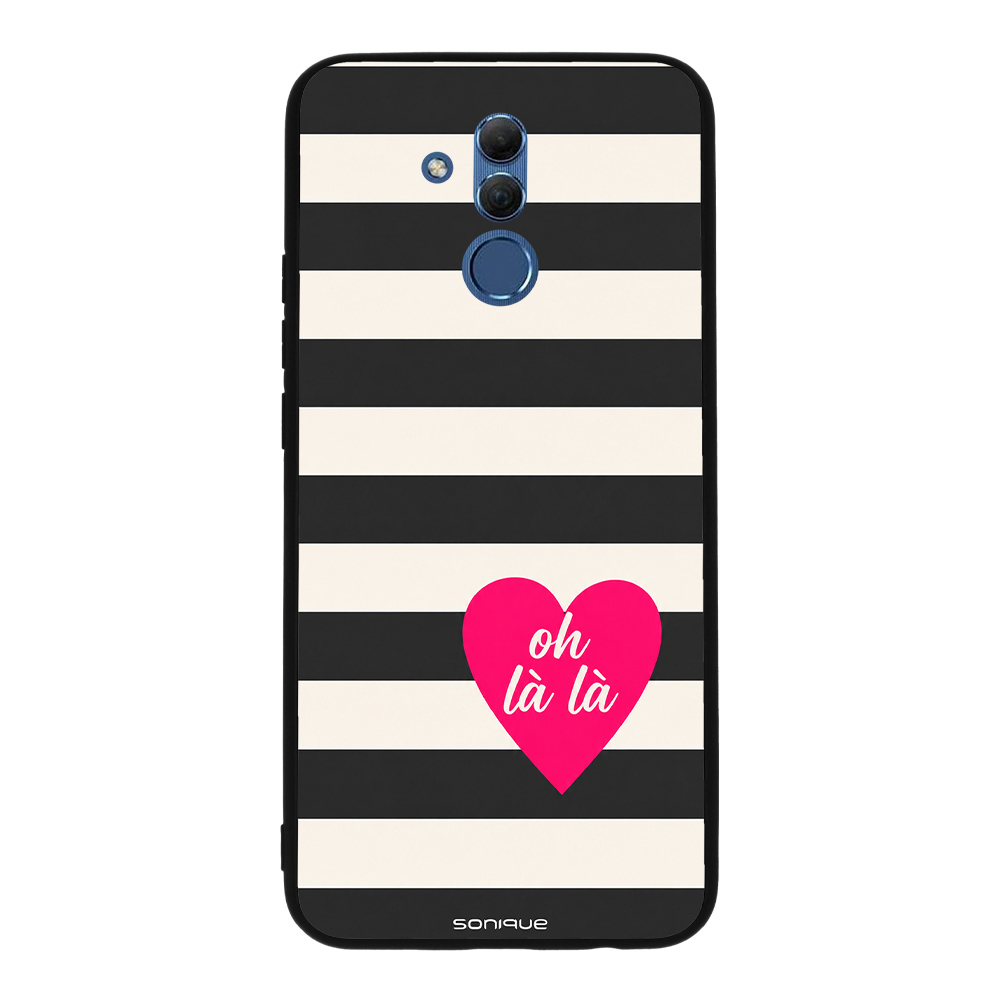 Θήκη Sonique Stripe Stories Series για Huawei Mate 20 Lite Oh La La – Μαύρο
