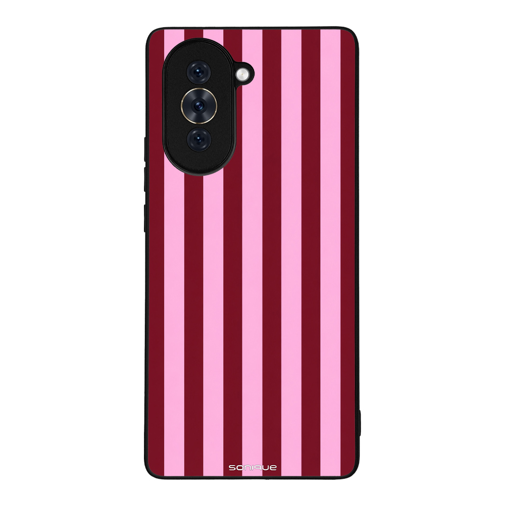 Θήκη Sonique Stripe Stories Series για Huawei Nova 10 Ρίγες Ροζ – Κόκκινο