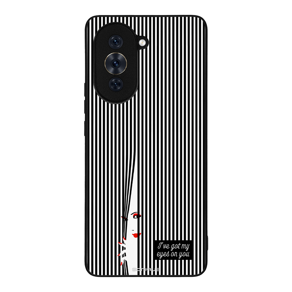 Θήκη Sonique Stripe Stories Series για Huawei Nova 10 Pro Eye on You – Μαύρο