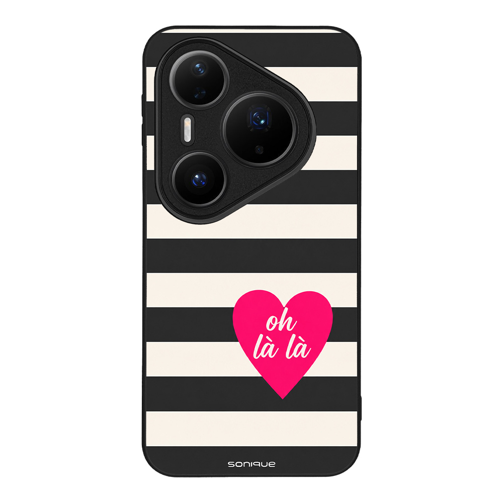 Θήκη Sonique Stripe Stories Series για Huawei Pura 80 Pro 5G Oh La La – Μαύρο