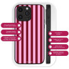 Θήκη Sonique Stripe Stories Series για Nothing Phone 3a Ρίγες Ροζ – Κόκκινο