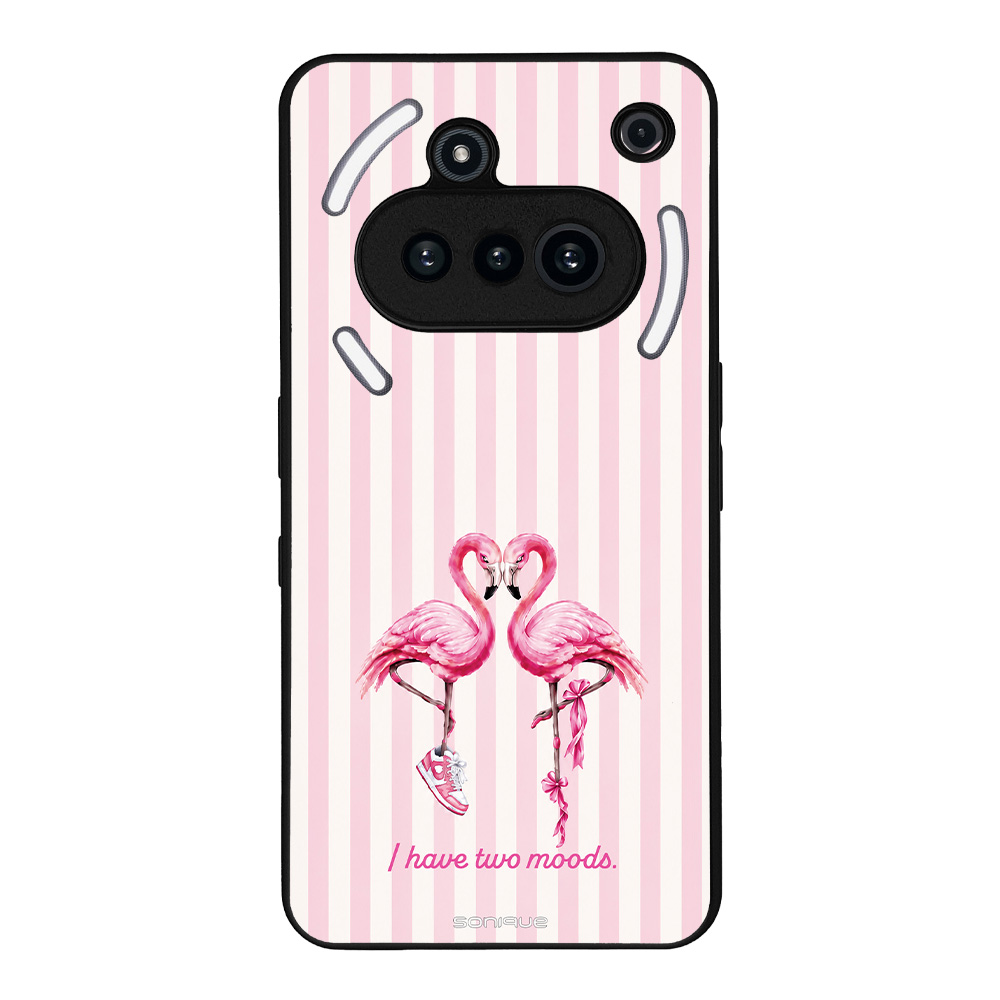Θήκη Sonique Stripe Stories Series για Nothing Phone 3a Φλαμίνγκο