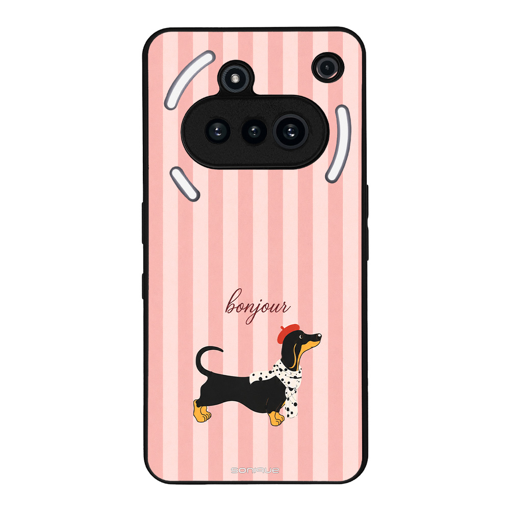 Θήκη Sonique Stripe Stories Series για Nothing Phone 3a Bonjour Puppy