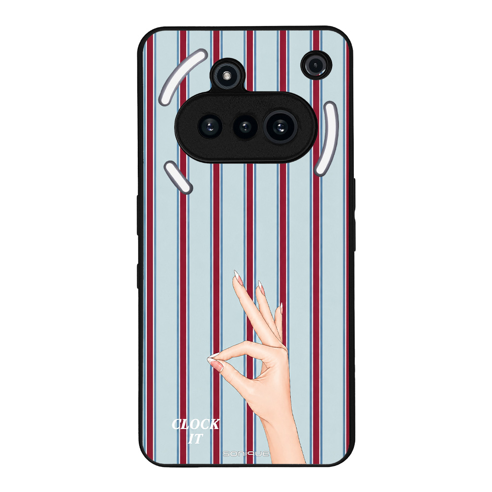 Θήκη Sonique Stripe Stories Series για Nothing Phone 3a Clock It