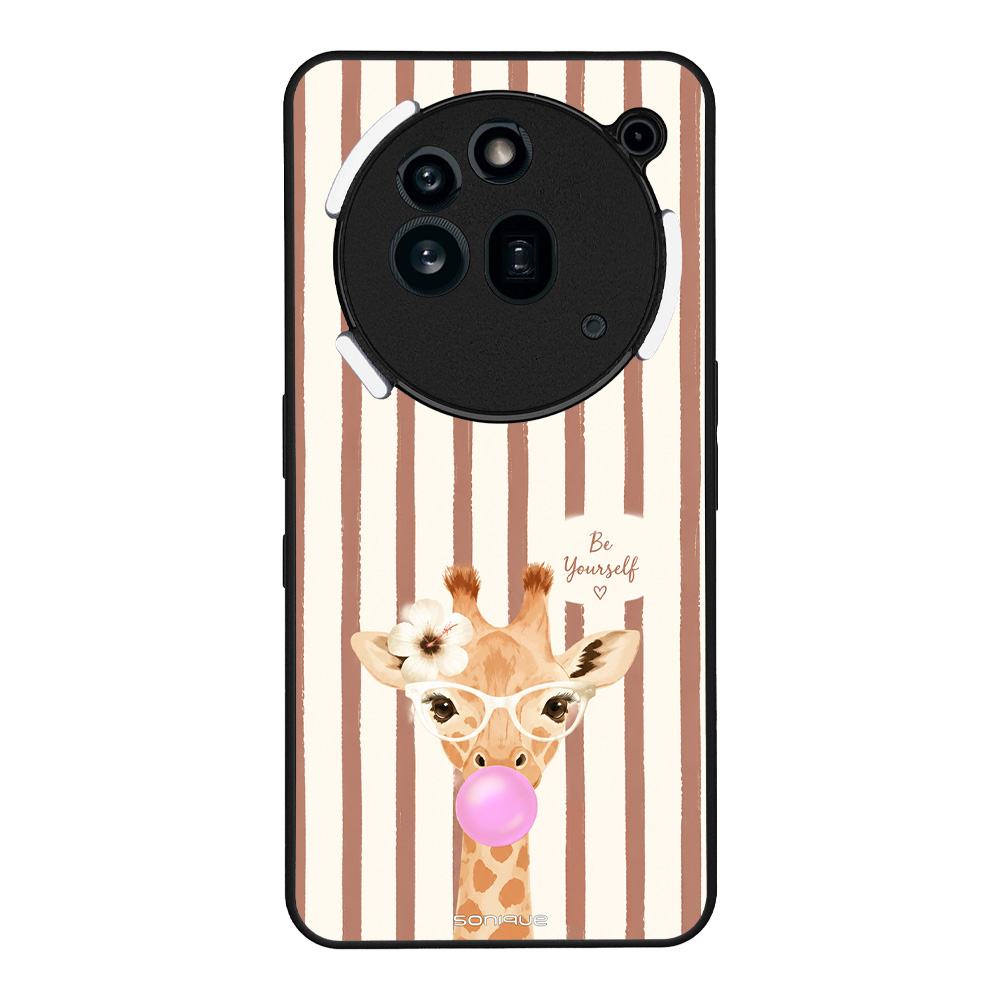 Θήκη Sonique Stripe Stories Series για Nothing Phone 3a Pro Καφέ - Καμηλοπάρδαλη με Τσιχλόφουσκα