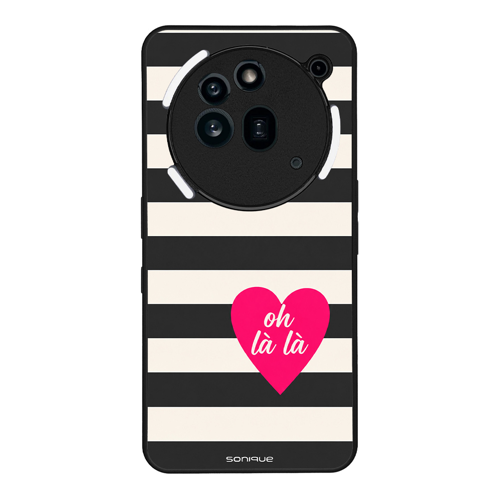Θήκη Sonique Stripe Stories Series για Nothing Phone 3a Pro Oh La La – Μαύρο