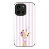 Θήκη Sonique Stripe Stories Series  για OnePlus Nord 6 5G Λιλά- Καμηλοπάρδαλη με Τσιχλόφουσκα