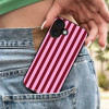 Θήκη Sonique Stripe Stories Series  για OnePlus Nord 6 5G Ρίγες Ροζ – Κόκκινο