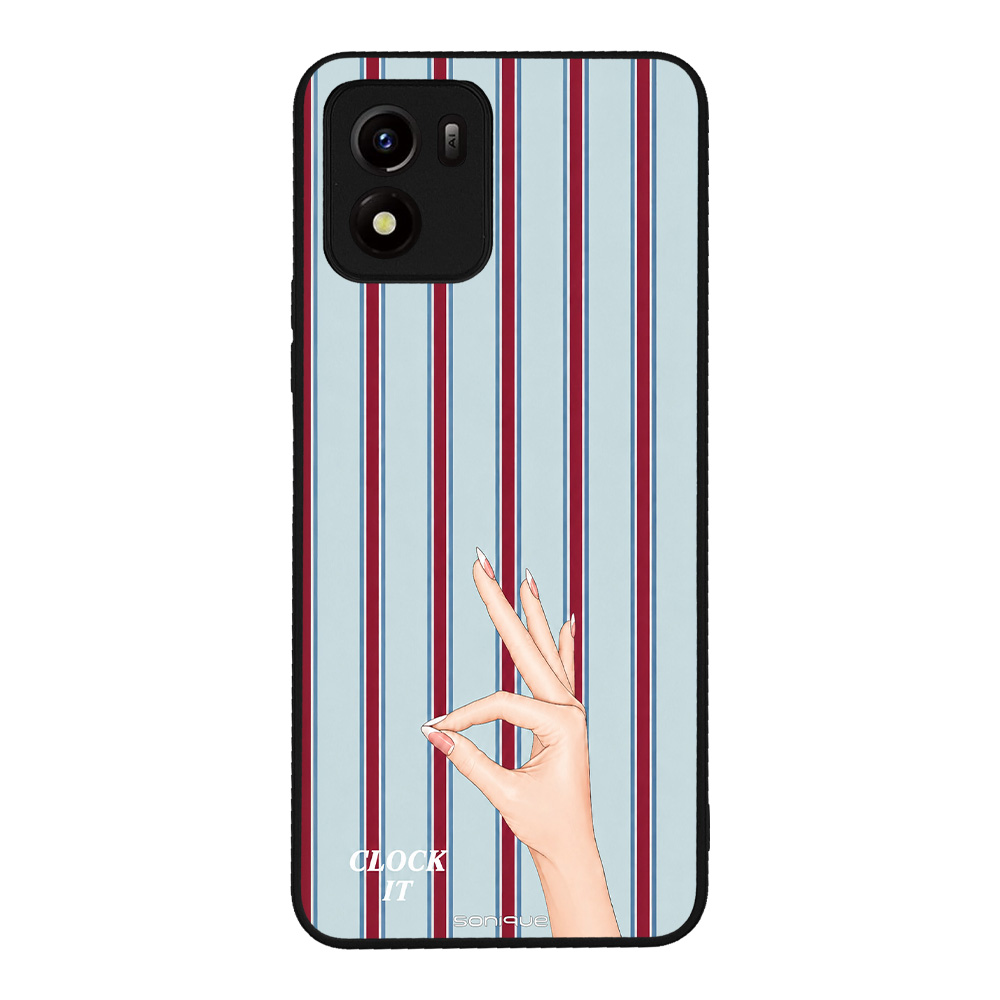 Θήκη Sonique Stripe Stories Series για VIVO Y01 4G Clock It
