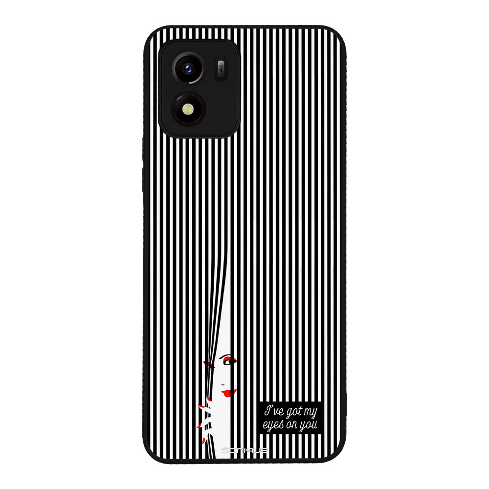 Θήκη Sonique Stripe Stories Series για VIVO Y01 4G Eye on You – Μαύρο