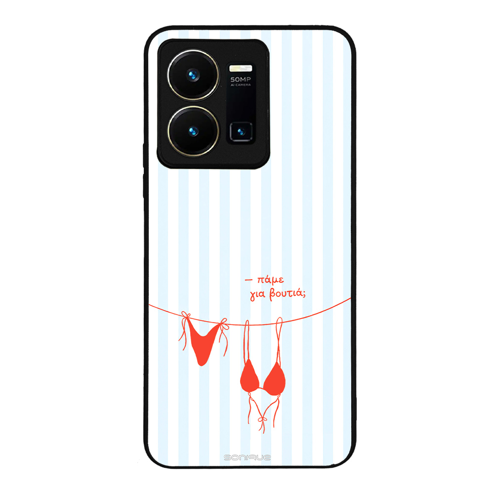 Θήκη Sonique Stripe Stories Series για VIVO Y35 4G / VIVO Y22 / VIVO Y22S Πάμε για Βουτιά;