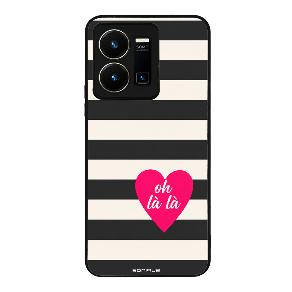 Θήκη Sonique Stripe Stories Series για VIVO Y35 4G / VIVO Y22 / VIVO Y22S Oh La La – Μαύρο