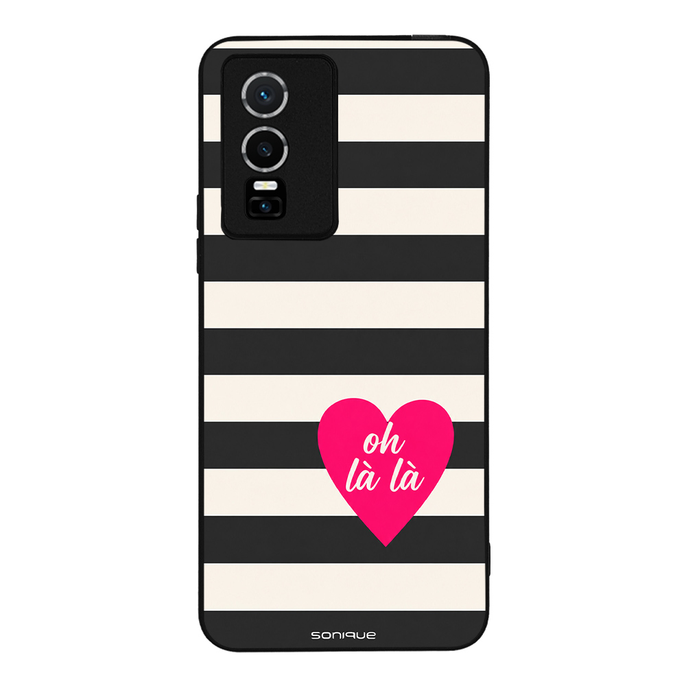 Θήκη Sonique Stripe Stories Series για VIVO Y74s / VIVO Y76 5G Oh La La – Μαύρο
