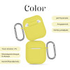 Θήκη Σιλικόνης Sonique Color για AirPods 1/2 Κίτρινο