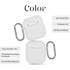 Θήκη Σιλικόνης Sonique Color για AirPods 1/2 Λευκό