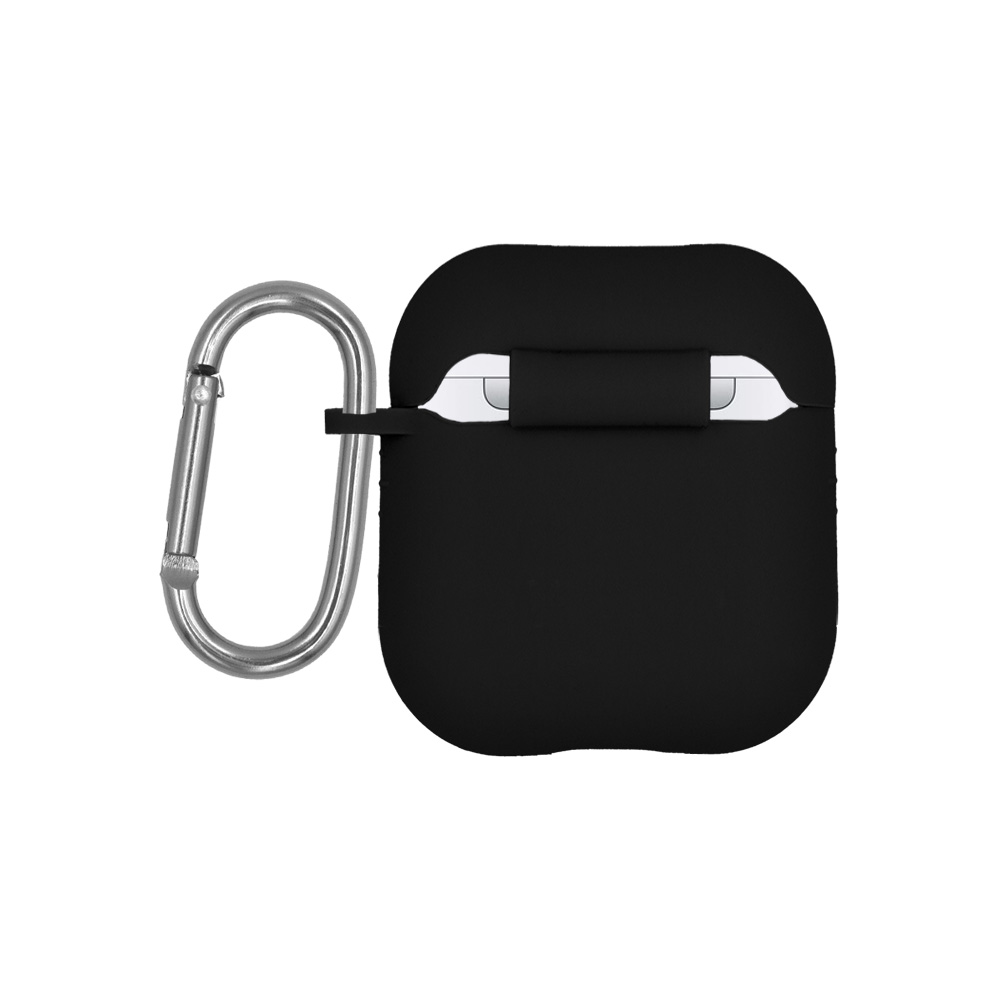 Θήκη Σιλικόνης Sonique Color για AirPods 1/2 Μαύρο