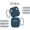 Θήκη Σιλικόνης Sonique Color για AirPods 1/2 Μπλέ