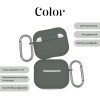 Θήκη Σιλικόνης Sonique Color για AirPods 4 Γκρι