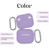 Θήκη Σιλικόνης Sonique Color για AirPods 4 Λιλά
