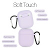 Θήκη Σιλικόνης Sonique Soft Touch για AirPods 1/2 Λιλά