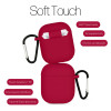 Θήκη Σιλικόνης Sonique Soft Touch για AirPods 1/2 Κόκκινο