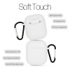 Θήκη Σιλικόνης Sonique Soft Touch για AirPods 1/2 Λευκό