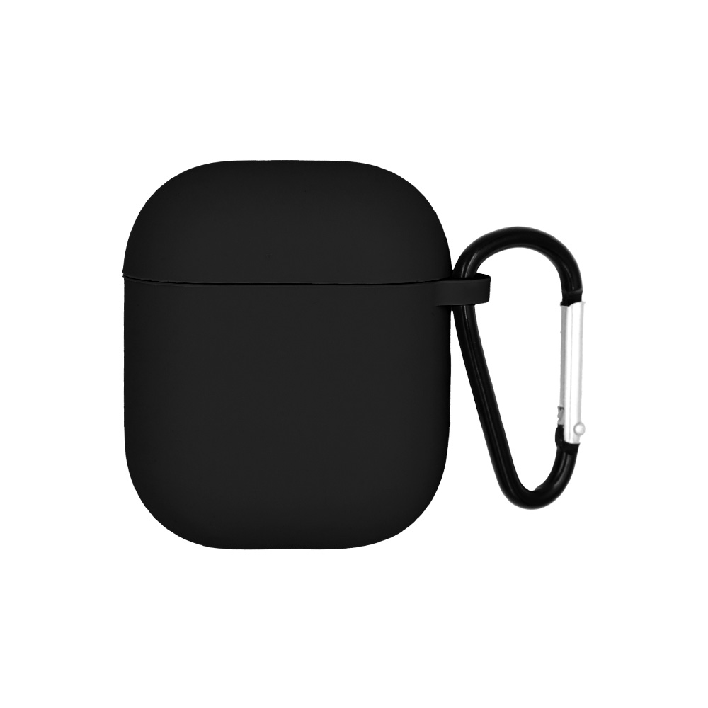 Θήκη Σιλικόνης Sonique Soft Touch για AirPods 1/2 Μαύρο