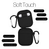 Θήκη Σιλικόνης Sonique Soft Touch για AirPods 1/2 Μαύρο