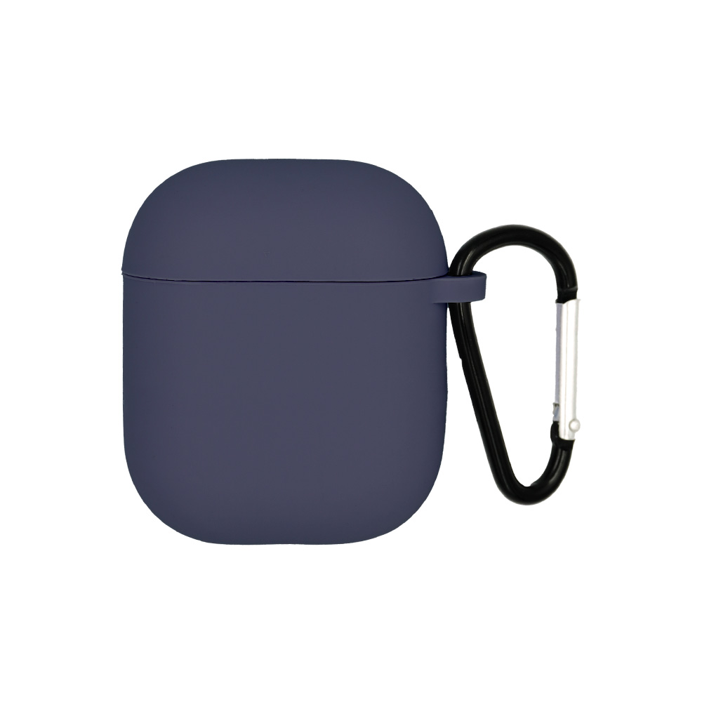 Θήκη Σιλικόνης Sonique Soft Touch για AirPods 1/2 Μπλε Σκούρο