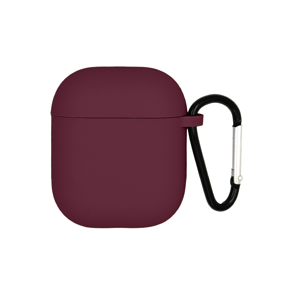 Θήκη Σιλικόνης Sonique Soft Touch για AirPods 1/2 Μπορντό